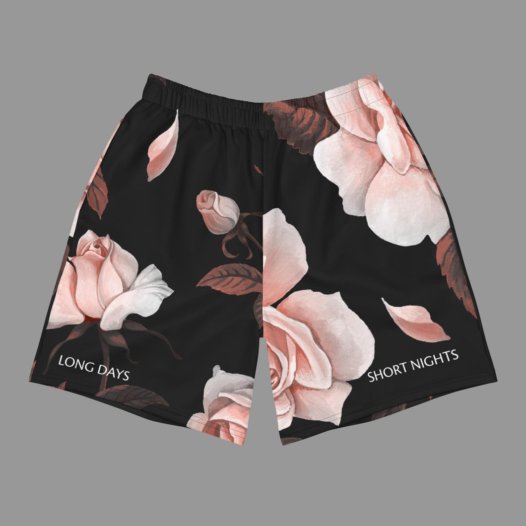 PINK ROSE Athletic Long Shorts