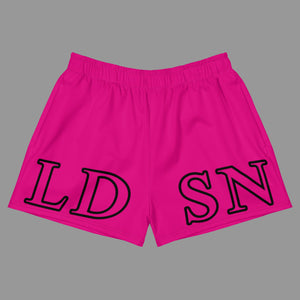 NEON PINK All-Over Print Athletic Shorts