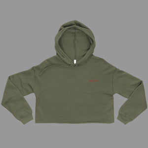 SURVIVAL OF THE FITTEST Crop Hoodie